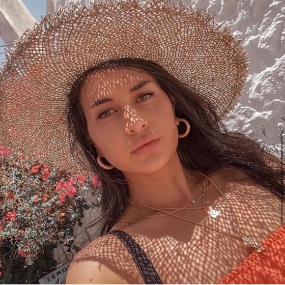 Lack of color boater wide bring breathable Hat - Picture 4 of 8